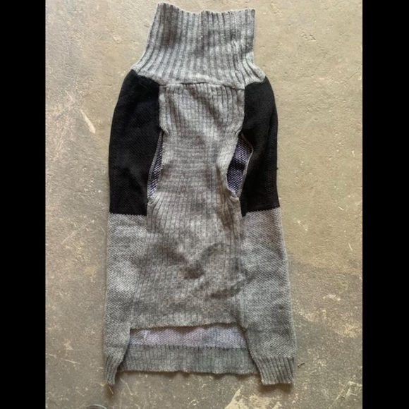 Large Dog Halloween Skull Turtleneck Sweater - Picture 2 of 3